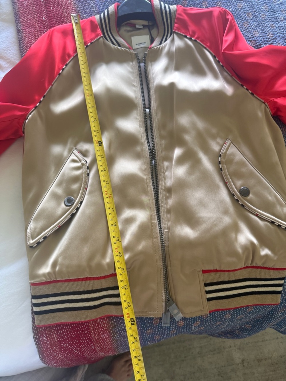 Burberry Red and Gray Jacket - Picture 10 of 15